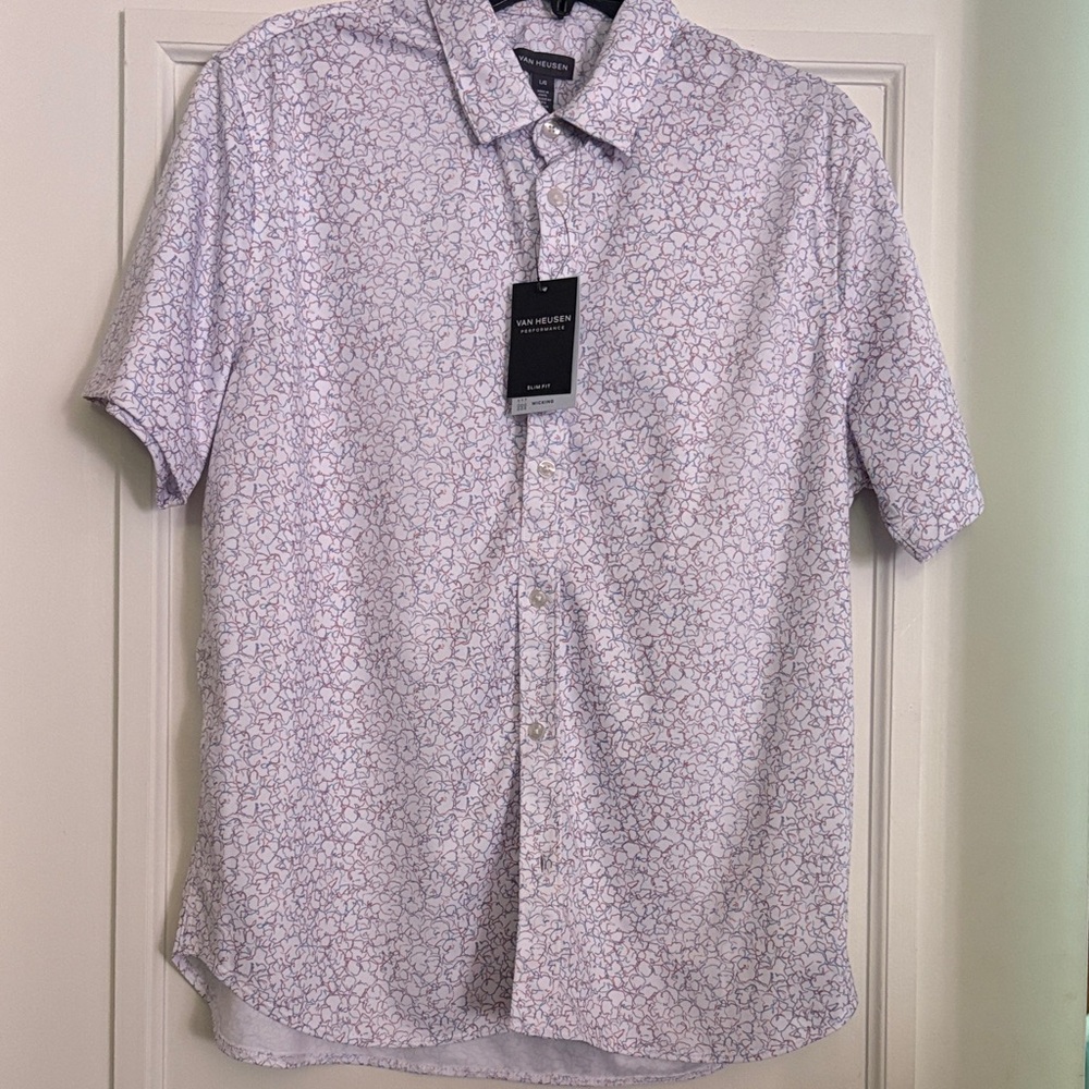 Van Heusen Men's Patterned Short Sleeve Shirt